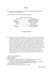 MATEO: Obra de Teatro de Pascual E. Carcavallo (1923)