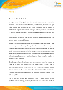 Anexo 5: Casos de Estudio en Ámbitos Académico, Organizacional y Comunitario