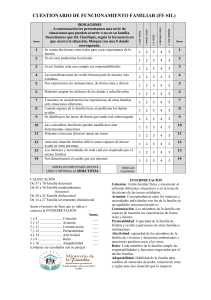 Cuestionario FF-SIL: Evaluación del Funcionamiento Familiar