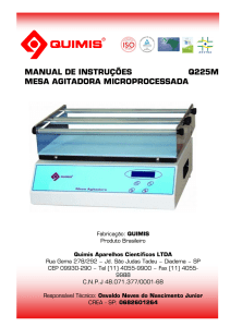 Manual de Instruções Mesa Agitadora Q225M