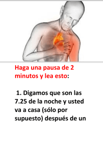 C&oacute;mo sobrevivir a un ataque card&iacute;aco solo: Gu&iacute;a de primeros auxilios