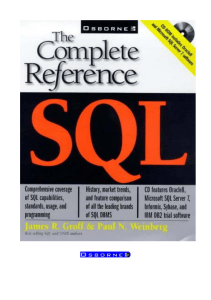 SQL: The Complete Reference - SQL Database Guide