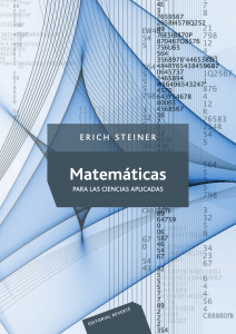 Matem&aacute;ticas para Ciencias Aplicadas: Libro de Texto