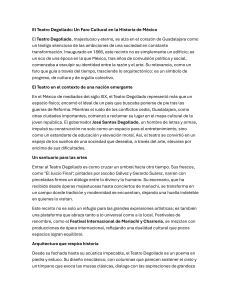 Teatro Degollado: Faro Cultural de Guadalajara y M&eacute;xico