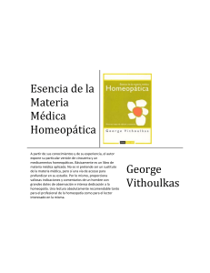 Esencia de la Materia M&eacute;dica Homeop&aacute;tica por George Vithoulkas