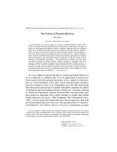 Theory of Planned Behavior: Ajzen's Model & Research