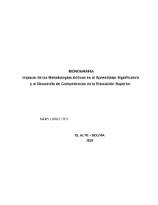 Metodolog&iacute;as Activas en Educaci&oacute;n Superior: Impacto en el Aprendizaje