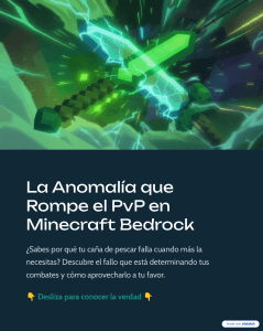 Anomal&iacute;a del Ca&ntilde;azo en Minecraft Bedrock PvP: Fallos y Estrategias