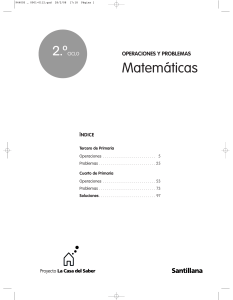 Matem&aacute;ticas: Operaciones y Problemas (3&ordm;-4&ordm; Primaria)