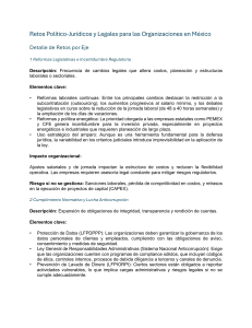 Retos Pol&iacute;tico-Jur&iacute;dicos y Legales para Organizaciones en M&eacute;xico
