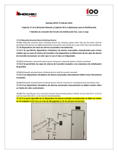 NFPA 72 Edici&oacute;n 2016: Estaciones Manuales y Dispositivos de Notificaci&oacute;n