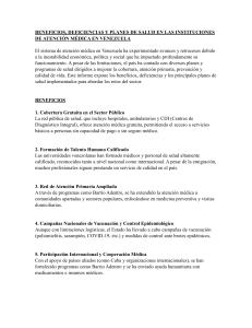 Salud en Venezuela: Beneficios, Deficiencias y Planes Médicos