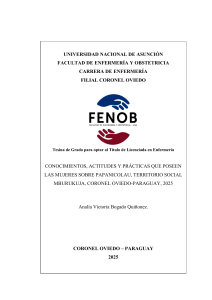 Papanicolaou: Conocimientos, Actitudes y Pr&aacute;cticas en Mujeres de Mburukuja