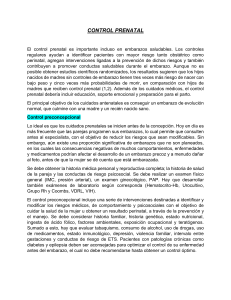 Control Prenatal: Gu&iacute;a Completa para un Embarazo Saludable