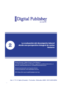 Evaluaci&oacute;n del Desempe&ntilde;o Laboral: Perspectiva Integral