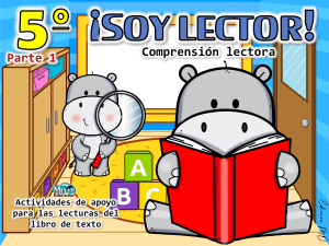 5&ordm; Grado: &iexcl;Soy Lector! Comprensi&oacute;n Lectora - Actividades de Apoyo