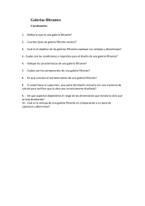 Galerías Filtrantes: Cuestionario de Diseño, Mantenimiento y Ventajas