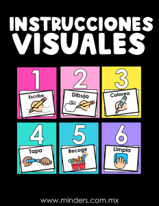 Instrucciones Visuales para el Aula | Minders - Material Did&aacute;ctico