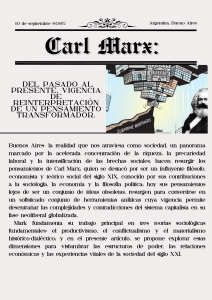 Carl Marx: Relevancia en el siglo XXI