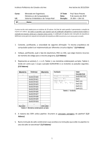 Teste de Sistemas Embebidos e Tempo-Real - Engenharia Eletr&oacute;nica