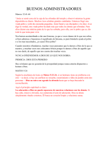 Dar a Dios: Un Serm&oacute;n sobre Prioridades y Reconciliaci&oacute;n