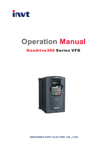 Goodrive300 Series VFD Operation Manual | INVT Electric