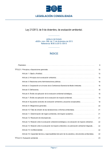Ley Evaluación Ambiental 21/2013: Texto Consolidado