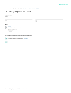 Las 'idas' y 'regresos' del Estado: Neoliberalismo y América Latina