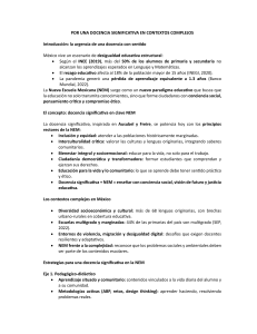 Docencia Significativa en Contextos Complejos: Retos y Estrategias NEM