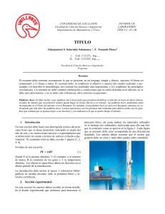 Gu&iacute;a para Informe de Laboratorio de F&iacute;sica Universitaria - Normas ICONTEC
