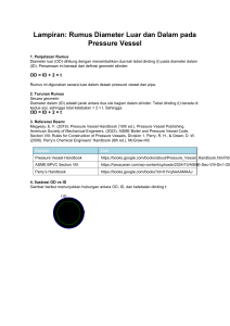 Rumus Diameter Pressure Vessel: OD, ID, dan Tebal Dinding