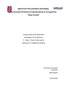 Fundamentos de Programaci&oacute;n: Sentencias Condicionales if, else, switch