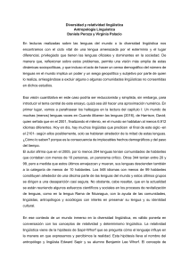 Diversidad y Relatividad Ling&uuml;&iacute;stica: Hip&oacute;tesis Sapir-Whorf y Lenguas Amenazadas