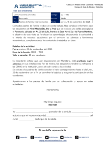 Salida Pedag&oacute;gica Planetario Nivel Media UEA Pac&iacute;fico 2025