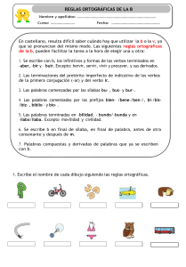 Ejercicios de Ortograf&iacute;a B/V/G/J - Nivel Escolar Medio