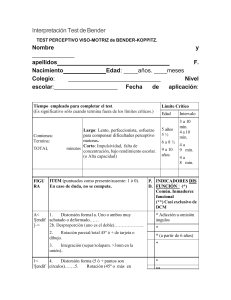 Test de Bender-Koppitz: Formulario de Evaluación Visomotriz