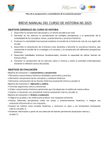 Manual de Historia IB NS 2025: Objetivos, Curr&iacute;culo y Evaluaci&oacute;n