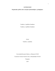 Plantilla de Proyecto Acad&eacute;mico: Organizador Gr&aacute;fico Epistemolog&iacute;a y Pedagog&iacute;a
