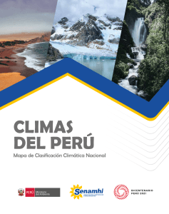 Climas del Per&uacute;: Mapa de Clasificaci&oacute;n Clim&aacute;tica Nacional SENAMHI 2021