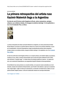Retrospectiva de Malevich en Argentina: Suprematismo en Fundaci&oacute;n Proa