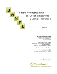 BANFE-2: Manual de Batería Neuropsicológica de Funciones Ejecutivas y Lóbulos Frontales