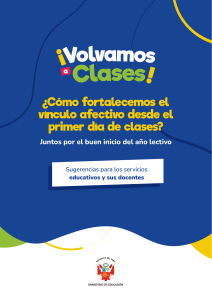 V&iacute;nculo Afectivo en el Aula: Gu&iacute;a para Docentes