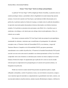 Cisne Negro: An&aacute;lisis Psicopatol&oacute;gico de Nina Sayers (TLP, TOCP, TAG)