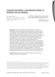 Cuidado Informal: Perspectiva de G&eacute;nero en M&eacute;xico y Pol&iacute;ticas P&uacute;blicas