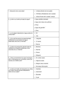Encuesta sobre condiciones de vida y salud comunitaria