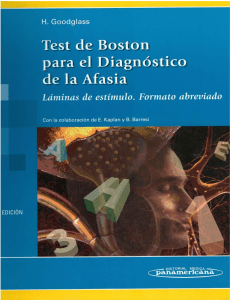 Test de Boston para el Diagn&oacute;stico de Afasia - L&aacute;minas de Est&iacute;mulo