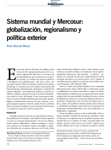 Mercosur, Globalizaci&oacute;n y Pol&iacute;tica Exterior: An&aacute;lisis Acad&eacute;mico