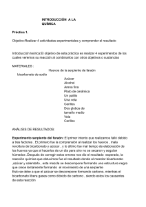 Pr&aacute;ctica de Qu&iacute;mica: Experimentos y Resultados