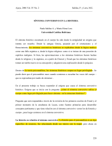 S&iacute;ntoma Conversivo en la Histeria: Perspectivas de Freud y Lacan