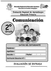 Evaluación de Comunicación 2° Grado Primaria - Apurímac